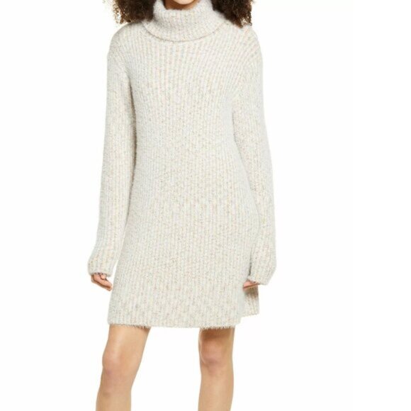 LULUS Sweet Whispers Long Sleeve Sweater Dress - Picture 3 of 6